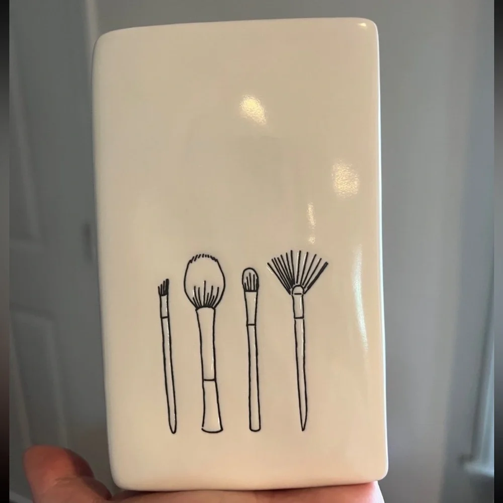 Rae Dunn BRUSHES makeup brush holder